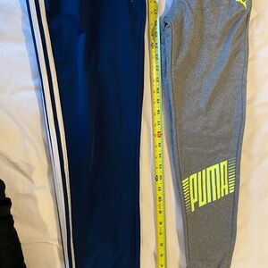 Boys Track Pants Adidas Puma NWT 2x Lot Youth Large